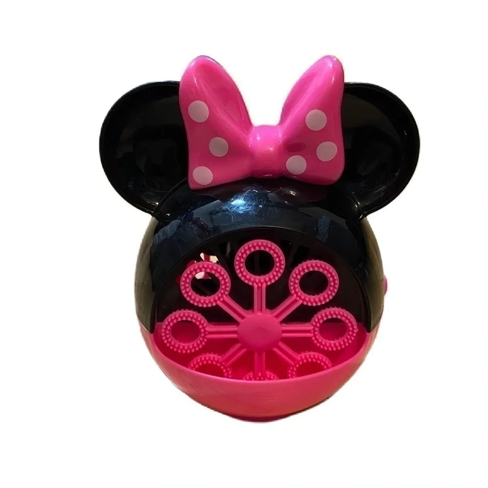 Disney Minnie Mouse Bubble Maker Kids Toy Pink Black